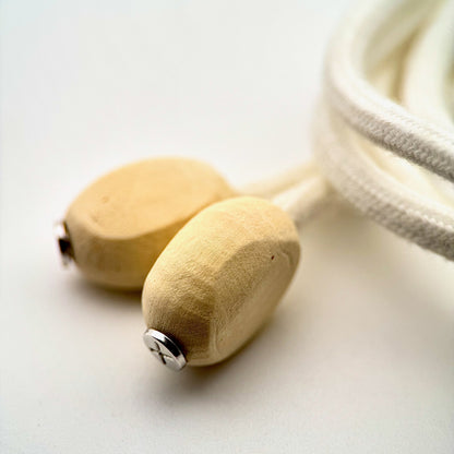 HOODIE CHARMS – Série Woody Shapes – Perle pour Cordon de Hoodie - Hoodie Charms - Woody Softgrain