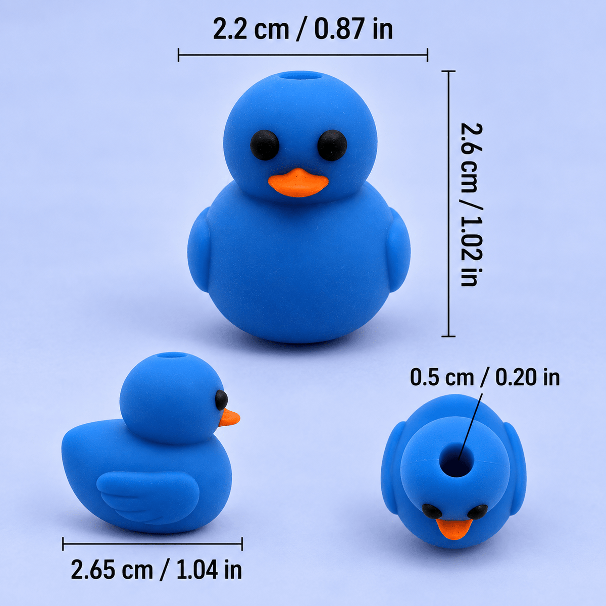 Hoodie Charms- Silicone Duck – Perles de hoodie - Hoodie Charms - Jaune