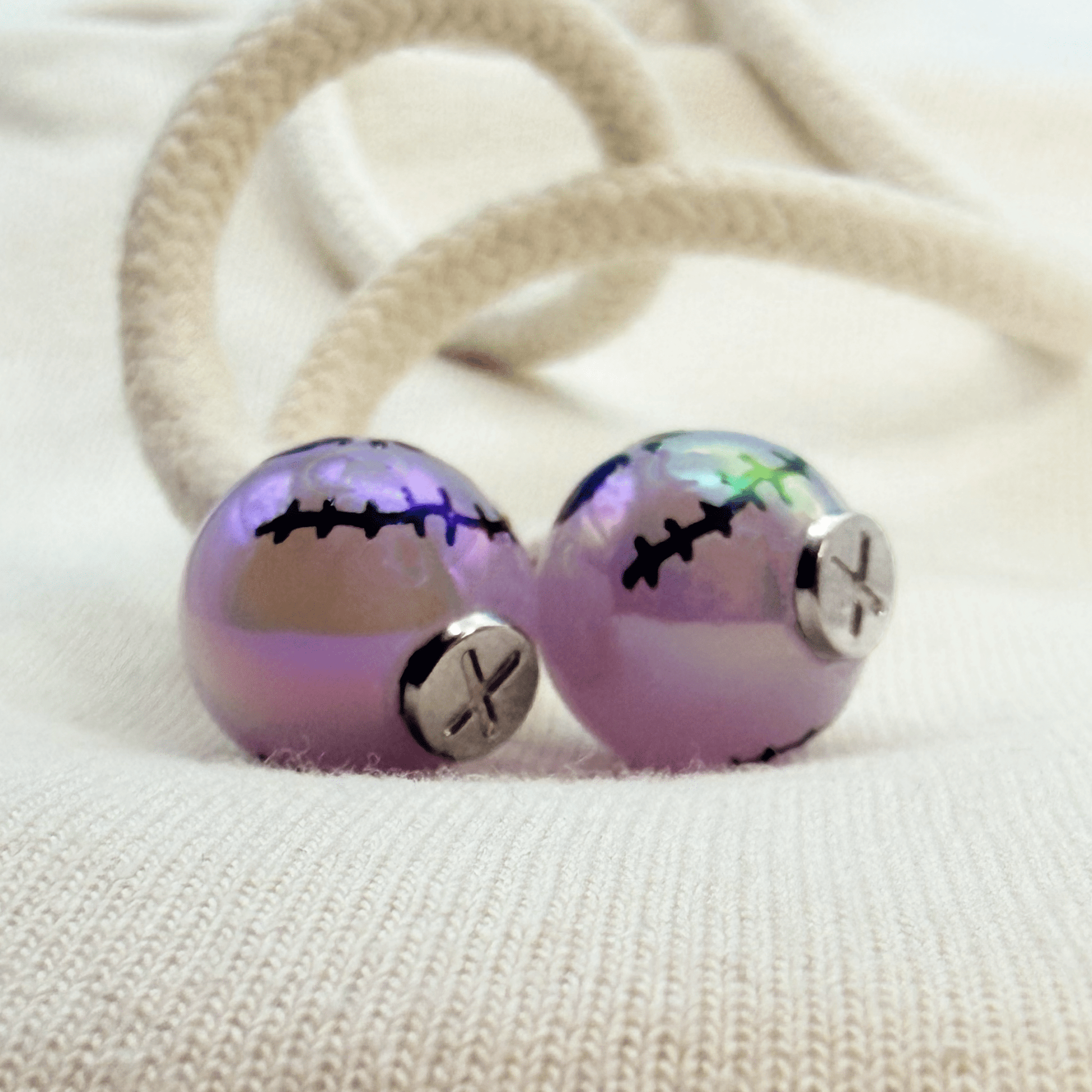 Hoodie Charms- Spooky Pop – Perles de hoodie - Hoodie Charms - Bleu Transparent