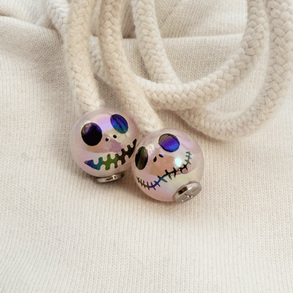 Hoodie Charms- Spooky Pop – Perles de hoodie - Hoodie Charms - Rose Transparant