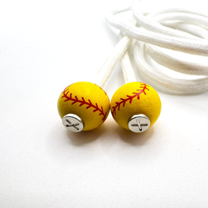 HOODIE CHARMS – Sportballs – Perles de Hoodie - Hoodie Charms - Baseball (Jaune)